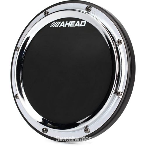  Ahead S-Hoop Marching Pad with Snare Sound - 10 inch - Chrome
