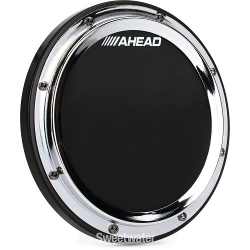  Ahead S-Hoop Marching Pad with Snare Sound - 10 inch - Chrome