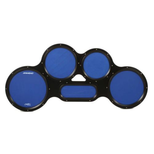  Ahead S-hoop Chavez Tenor Practice Pad Set Stands Bundle- 4/5/6 Combination - Blue