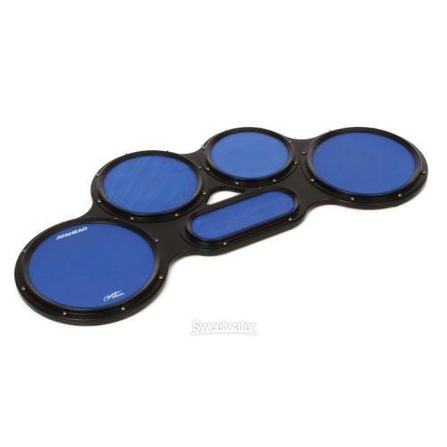  Ahead S-hoop Chavez Tenor Practice Pad Set Stands Bundle- 4/5/6 Combination - Blue