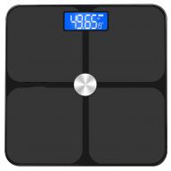 Ai Xin Shop USB Rechargeable Body Weight Digital weight scale， Precision Measurements ，400 Pounds Scales ( Color : Black )