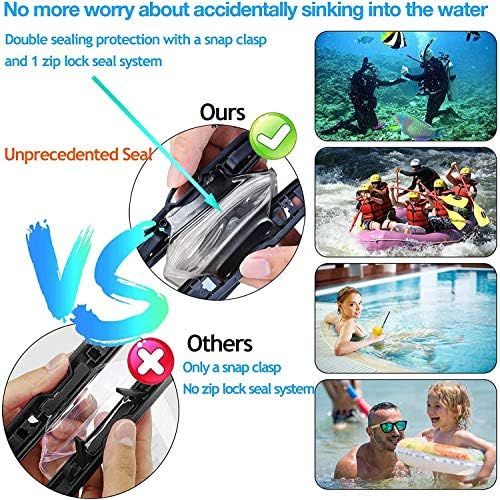  [아마존베스트]AiRunTech Waterproof Case, Waterproof Cell Phone Dry Bag Compatible for iPhone 12/11/Xs/XS Max/XR/X, iPhone 8/8 Plus/7/7 Plus/6/6s, Samsung Galaxy S9/S8/S7 and All Devices Up to 6.