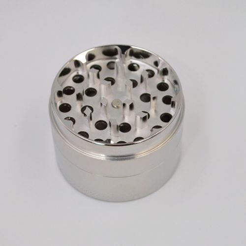  AiSi AISI Cigarette Tobacco, Spices, Herbs etc 4Layers Metal Tobacco Grinder Herb Spice Mill Grinder Grinder Grinder, Ø55mm H50mm Silver