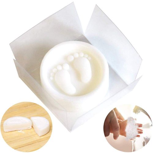  [아마존베스트]AiXiAng Cutest Handmade Pitter Patter Soap Favors Exquisite Gift Packaging (24 Pack) + 7 OH Baby Gold Cake...