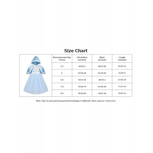  Aibeiboutique aibeiboutique Princess Dress Up Deluxe Party Costume Halloween Cosplay with Accessories