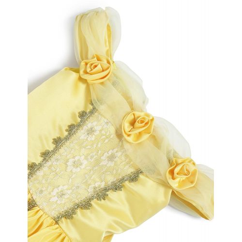  Aibeiboutique Little Girls Layered Princess Belle Costume Dress up