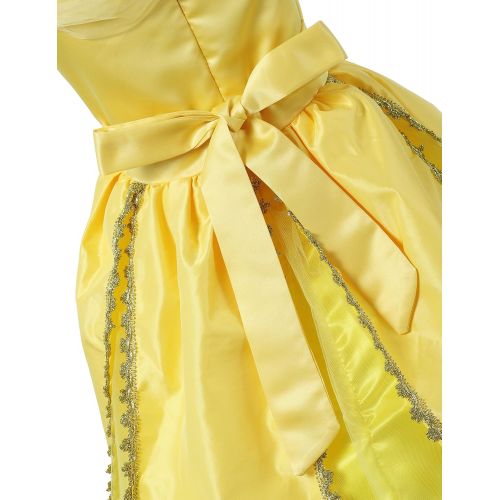  Aibeiboutique Little Girls Layered Princess Belle Costume Dress up