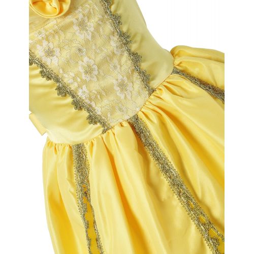  Aibeiboutique Little Girls Layered Princess Belle Costume Dress up