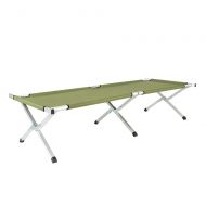 Aibyte Portable Folding Camping Bed Folding Lightweight Camp Cot with Carry Bag Outdoor Military Army Cots for Adults Hiking Hunting Single Sleeping Bed,Army Green(US Stock)