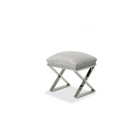 Aico Amini Melrose Plaza Vanity Bench in Dove Grey