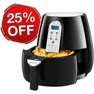 AICOOK Air Fryer, Aicook Programmable Airfryer for Healthier Crisp Foods, LCD Digital Airfryer with Upgrade Button Design, Auto Shut off Function, Family Size 4.5Qt