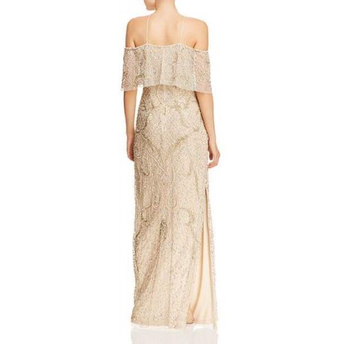  Aidan Mattox Cold-Shoulder Beaded Gown - 100% Exclusive