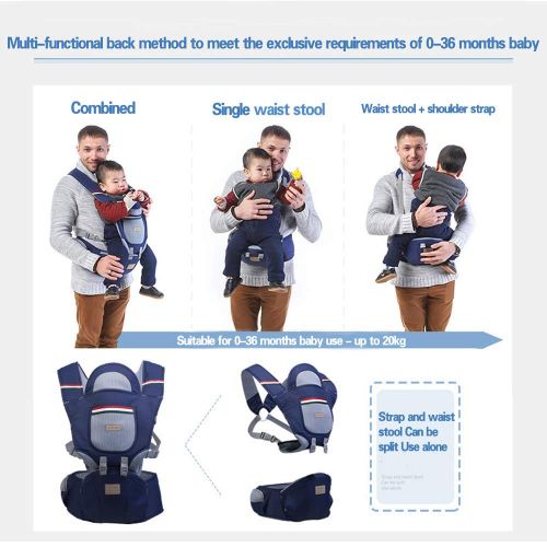  Aidle Seat Baby Carrier, 360 Ergonomic Baby Carrier with Hip seat for Infants and Toddler for All Seasons,...