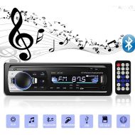[아마존베스트]Aigoss Bluetooth Car Stereo, 4x60W Car Audio FM Radio, MP3 Player USB/SD/AUX Hands Free Calling with Wireless Remote Control