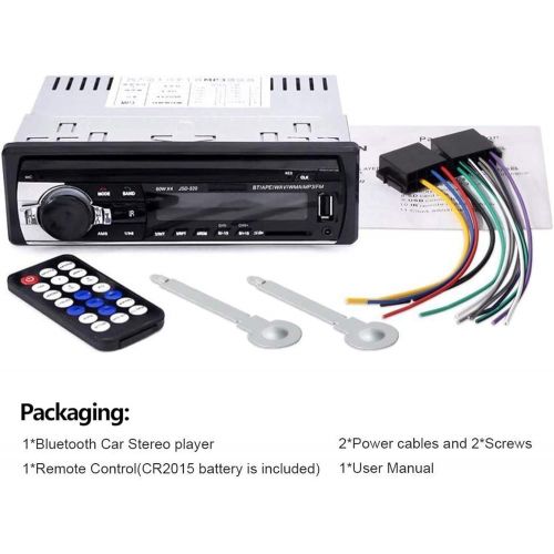  [아마존베스트]Aigoss Bluetooth Car Stereo, 4x60W Car Audio FM Radio, MP3 Player USB/SD/AUX Hands Free Calling with Wireless Remote Control