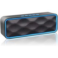 [아마존베스트]-Service-Informationen Aigoss S3 Wireless Bluetooth Speaker, V4.2 Portable Stereo Speaker with Built-in Dual Driver & Hands-Free Calling, HD Audio and FM Radio - Blue