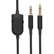 [아마존베스트]Adhiper A10 Replacement Inline Mute Cable with Microphone for Astro A10 / A40 / A30 / A50 Headsets Cable Compatible with Xbox One Play Station 4 PS4 Headphone Audio Line (6.5 Feet / Black)