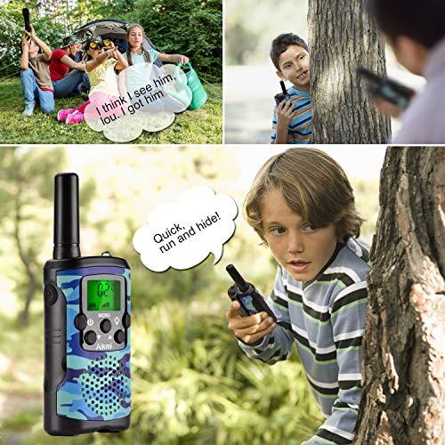  [아마존베스트]Aikmi Walkie Talkies for Kids 22 Channel 2 Way Radio 3 Miles Long Range Handheld Walkie Talkies Durable Toy Best Birthday Gifts for 6 Year Old Boys and Girls fit Adventure Game Cam