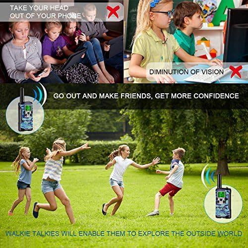  [아마존베스트]Aikmi Walkie Talkies for Kids 22 Channel 2 Way Radio 3 Miles Long Range Handheld Walkie Talkies Durable Toy Best Birthday Gifts for 6 Year Old Boys and Girls fit Adventure Game Cam