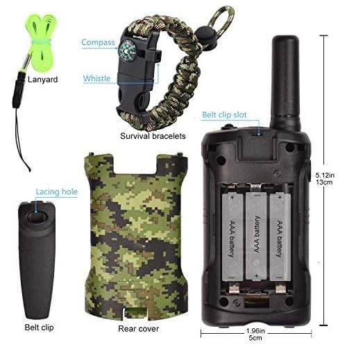  [아마존베스트]Aikmi Kids Walkie Talkies Boy Toys - Gifts for Children Over 4 Years Old 22 Channel 2 Way Radio 3 Miles Long Range Fit Outdoor Adventure Game Camp Hunt Trip Girls Boys Birthday Gifts Toy