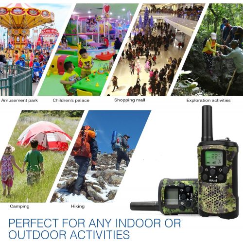  [아마존베스트]Aikmi Kids Walkie Talkies Boy Toys - Gifts for Children Over 4 Years Old 22 Channel 2 Way Radio 3 Miles Long Range Fit Outdoor Adventure Game Camp Hunt Trip Girls Boys Birthday Gifts Toy