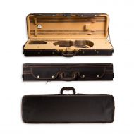 Aileen 4/4 Full Size Luxury Vintage Pattern Lightweight Oblong Hard Violin Case with Hygrometer and Carry Straps