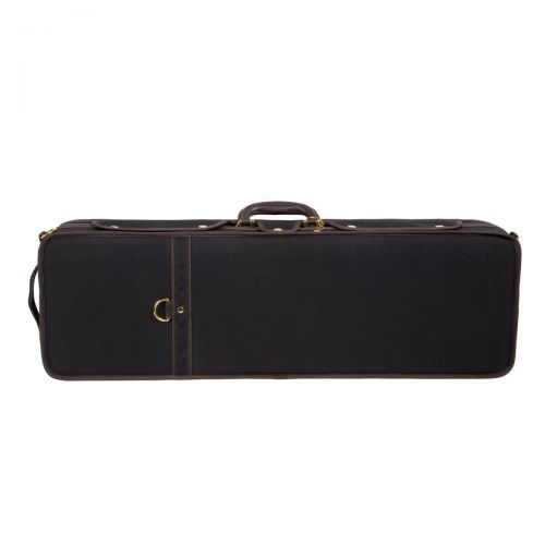  Aileen 4/4 Full Size Luxury Vintage Pattern Lightweight Oblong Hard Violin Case with Hygrometer and Carry Straps