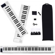 [아마존베스트]Aileen Lexington 88-Key Splicing Intelligent Piano Electronic Keyboard for Kids Beginners with Full Size Semi Weighted Touch Sensitive Keys, MIDI, Power Supply, Built In Speakers