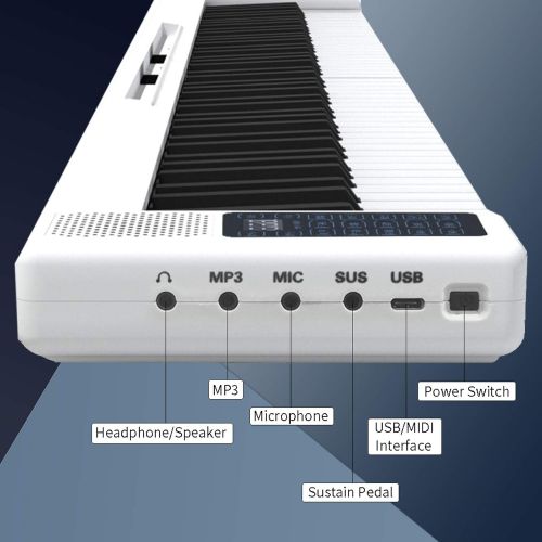  [아마존베스트]Aileen Lexington 88-Key Splicing Intelligent Piano Electronic Keyboard for Kids Beginners with Full Size Semi Weighted Touch Sensitive Keys, MIDI, Power Supply, Built In Speakers