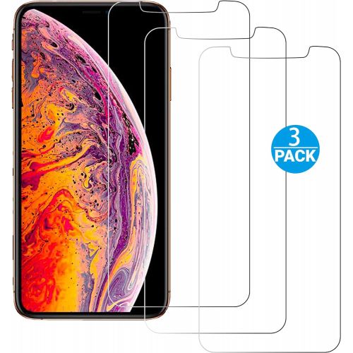  [아마존베스트]Ailun Compatible with Apple iPhone Xs Max Screen Protector 3 Pack 6.5 Inch 2018 Release Tempered Glass 0.33mm Anti Scratch Advanced HD Clarity Work with Most Case