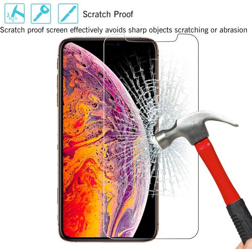  [아마존베스트]Ailun Compatible with Apple iPhone Xs Max Screen Protector 3 Pack 6.5 Inch 2018 Release Tempered Glass 0.33mm Anti Scratch Advanced HD Clarity Work with Most Case