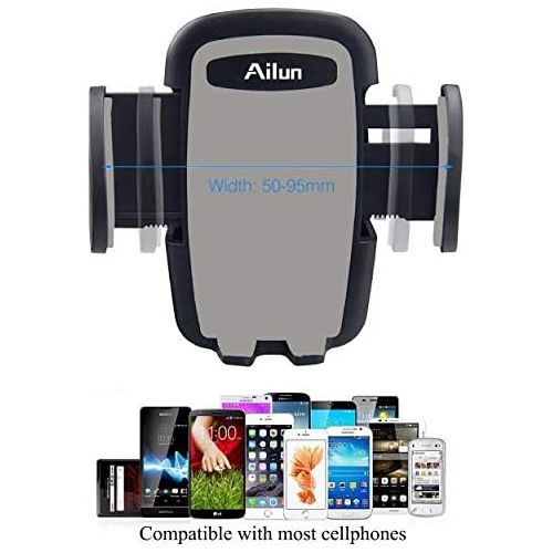  [아마존베스트]Ailun Car Phone Mount Air Vent Cellphone Holder Cradle 2Pack Universal Compatible with iPhone X Xs XR Xs Max 7 8 8Plus Compatible with Galaxy s10 S9 S8 Plus and More Smartphones Bl