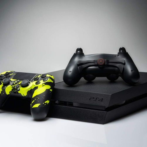  AimControllers PS4 Wireless Custom AiMControllers Digi Camo Gold Design with Paddles. Left X, Right O.