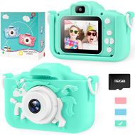 [아마존베스트]Aimego Kids Camera for Boys Girls Toddler - Mini Digital Camera Toys for 3 4 5 6 7 8 Year Old Children - Anti-Drop 20.0MP Selfie Dual Video Camcorder - 2.0 Inches Screen + SD Card 32GB