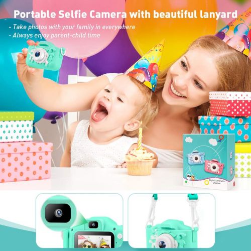  [아마존베스트]Aimego Kids Camera for Boys Girls Toddler - Mini Digital Camera Toys for 3 4 5 6 7 8 Year Old Children - Anti-Drop 20.0MP Selfie Dual Video Camcorder - 2.0 Inches Screen + SD Card 32GB