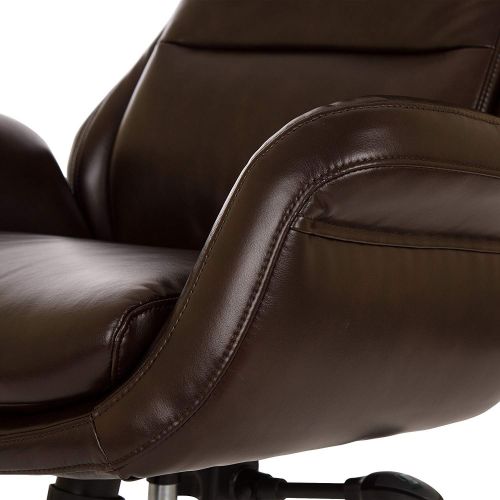  Aingoo Glitzhome Adjustable High-Back Office Chair Executive Swivel Chair PU Leather, Camel