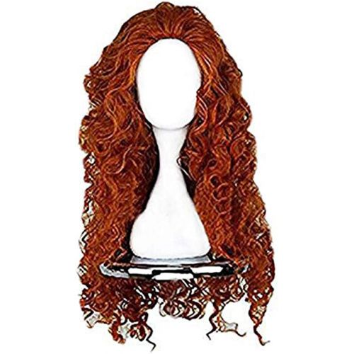  Ainiel Womens Afro-Hair Lolita Wavy Fluffy Cosplay Wig Curly Long Brown 27 inches