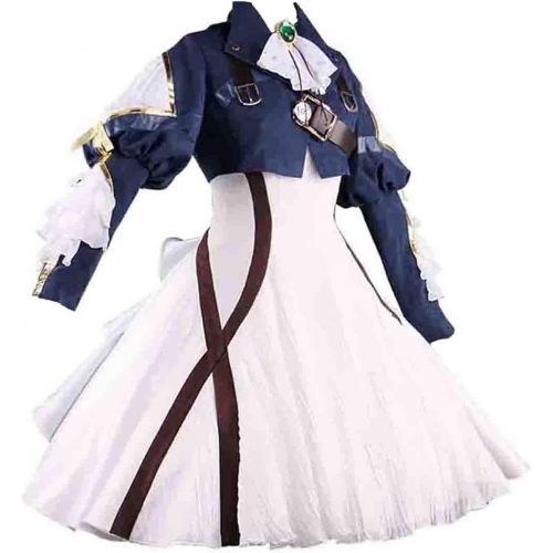  Ainiel Womens Costume Cosplay Anime Uniform Suit Dress Outfit Dark Blue White