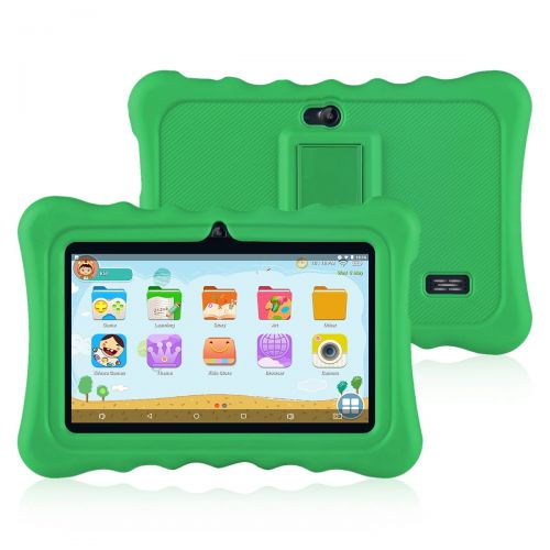  Ainol Q88 Android Kids Tablet PC, 7 Display 1G RAM 8 GB ROM Light Weight Portable Kid-Proof Shock-Proof Silicone Case Kickstand Available With Dual Camera WIFI For Kids Education E