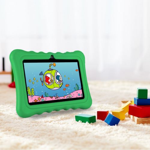  Ainol Q88 Android Kids Tablet PC, 7 Display 1G RAM 8 GB ROM Light Weight Portable Kid-Proof Shock-Proof Silicone Case Kickstand Available With Dual Camera WIFI For Kids Education E