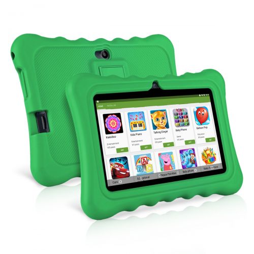  Ainol Q88 Android Kids Tablet PC, 7 Display 1G RAM 8 GB ROM Light Weight Portable Kid-Proof Shock-Proof Silicone Case Kickstand Available With Dual Camera WIFI For Kids Education E