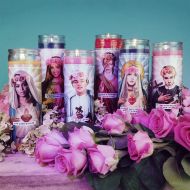 Aintsaintco Celebrity Saint Candle | Celeb Prayer Candle