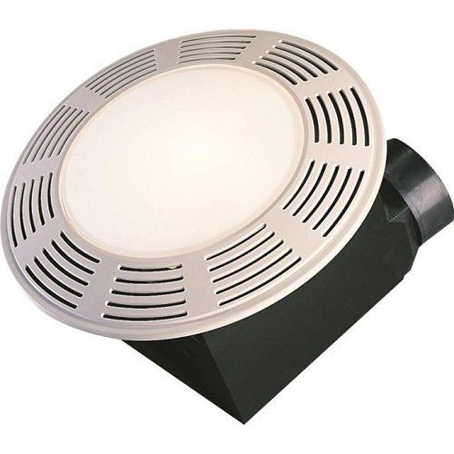  Air King AK863L Deluxe Bath Fan with Light and Night Light, Round