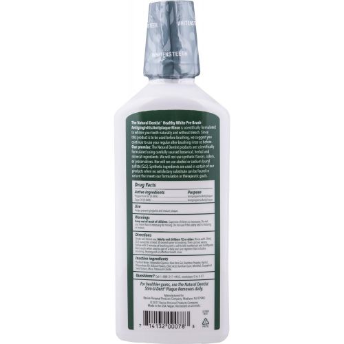 [아마존베스트]Air Choice PACK OF 6 - The Natural Dentist Healthy White Pre-Brush Rinse Clean Mint, 16.9 FL OZ