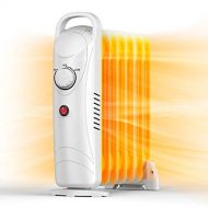 Oil Heater, 700W Air Choice Oil Filled Radiator Heater with Thermostat, Indoor Quiet Heater Heat Up 120 Square Feet quickly, Automatic Power-off and Durable Radiator Heater