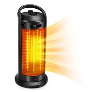 Air Choice 2-In-1 Space Radiant Heater - 120° Oscillation Infrared Heater for Indoor, 1500W Electric Heater, 4 Heating Modes, Garage Heater with Dual-Protection, Quiet Fast Heating Patio Heat