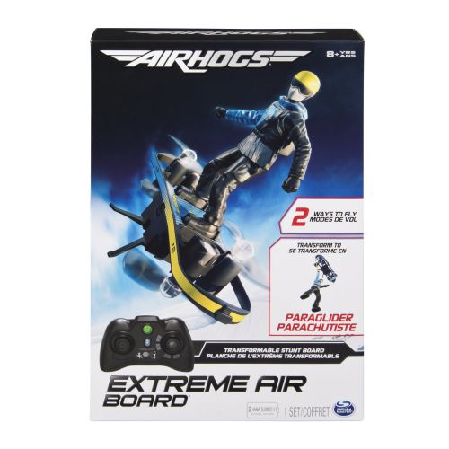 에어혹스 Air Hogs 2-in-1 Extreme Air Board, Transforms from RC Stunt Board to Paraglider, For Ages 8 and Up