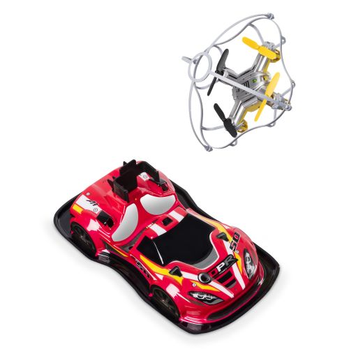 에어혹스 Air Hogs - 2-in-1 Drone Power Racers for Driving and Flying - Sports Car - Blue