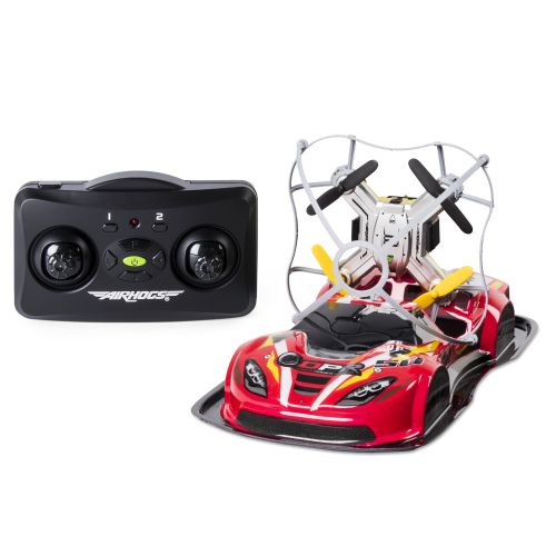 에어혹스 Air Hogs - 2-in-1 Drone Power Racers for Driving and Flying - Sports Car - Blue