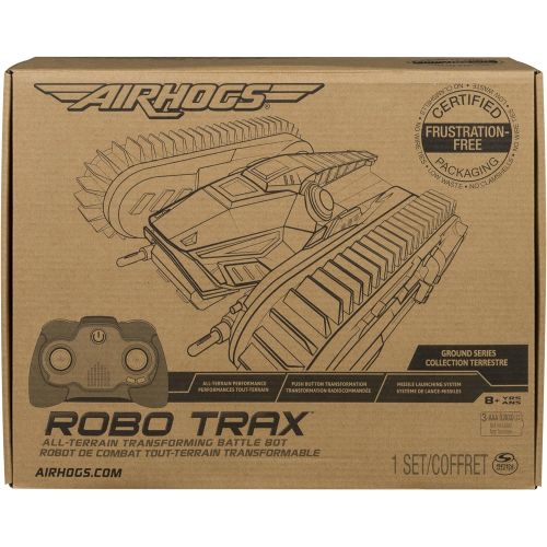 에어혹스 Air Hogs Robo Trax All-Terrain RC Tank with Robot Transformation, Frustration Free Packaging